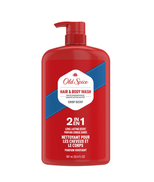Old Spice Hair & Body Wash For Men, Crisp Scent
