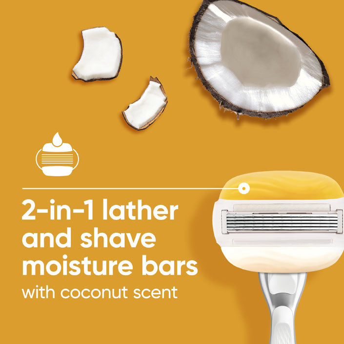 Gillette Venus Comfort Glide Shaving Razor (Coconut Scent)